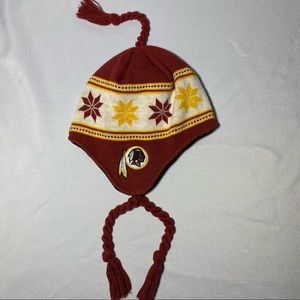 Washington Redskins Football Boys 8-20 One Size Fits All Beanie Hat Reebok NFL
